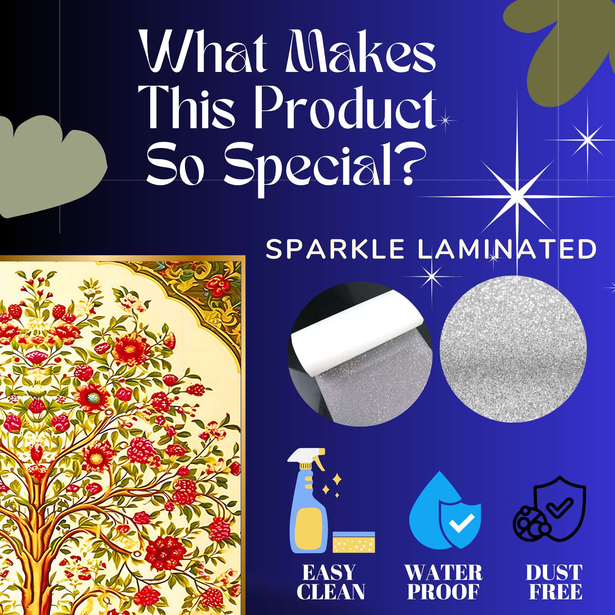 Set of Six Wall Paintings for Wall Dacoration Golden Framed Wall Paintings for Living Room & Bedroom Wall Art for Home Decoration & Office Wall Décor (17x13 inch CH-GD6-6) - Image 2